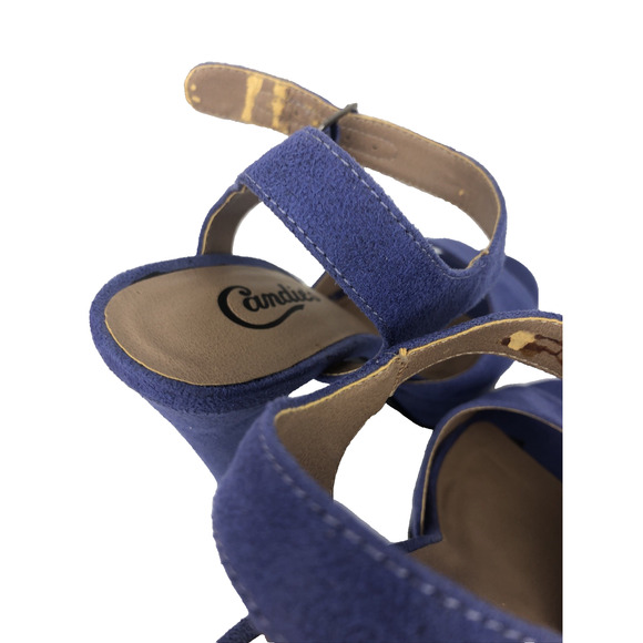 Candies Women's High Heel Pumps Size 6.5‎ Purple Suede Catagan Lavendar 4" Heel - Picture 7 of 12